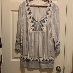 Charmel Tassel Neck Knit Top by Daniel Rainn